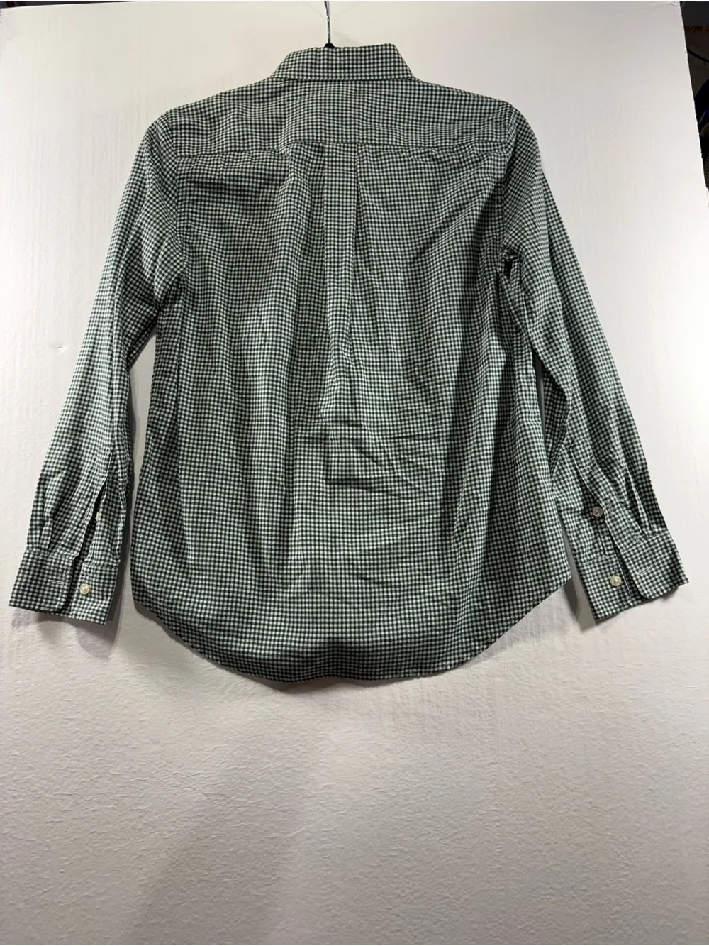 Ralph Lauren Green Gingham Button-Down Shirt